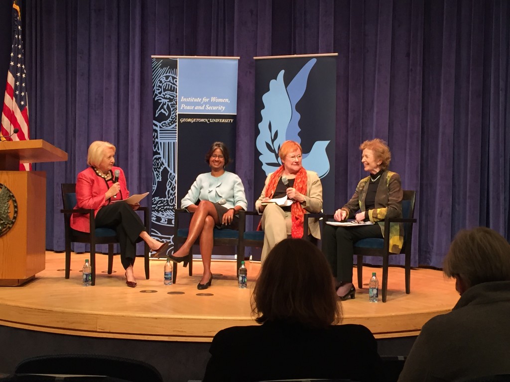 women and climate change panel at Wilson Center