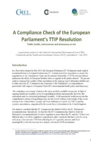 TTIP Resolution Compliance Check