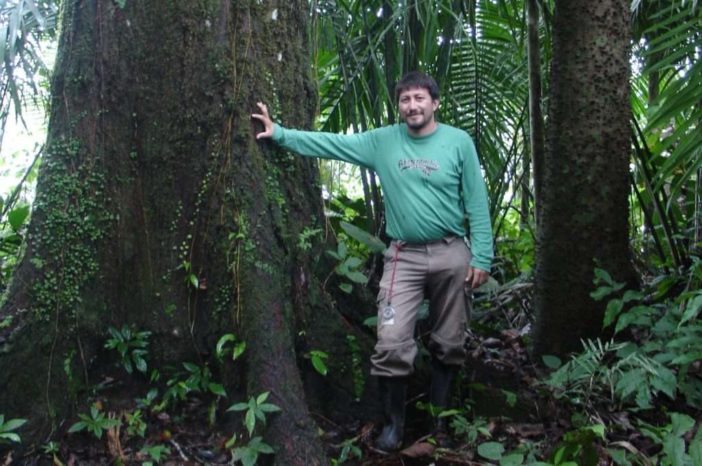 CIEL fellow Rolando Navarro in the Peruvian Amazon