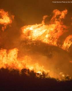 Thomas Fire in California - human rights and climate change