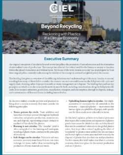 Cover Page of Circular Economy Brief