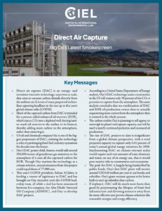Direct Air Capture Brief Report Cover