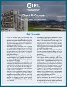 Direct Air Capture Brief Report Cover