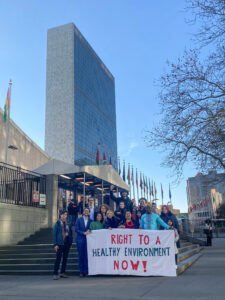 Representatives from the Global Coalition at the UN Headquarters in New York.