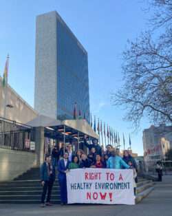 Representatives from the Global Coalition at the UN Headquarters in New York.