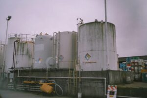 Petrochemical storage tanks